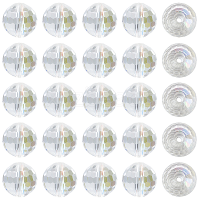 80Pcs AB Color Plated Glass Beads EGLA-PA0001-41A-1