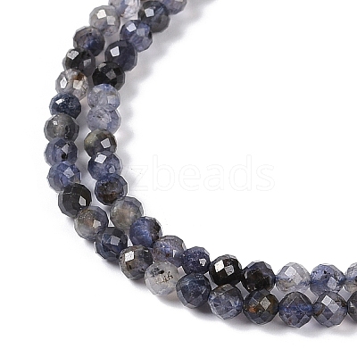 Natural Iolite Beads Strands LS-G-G139-A11-03-1