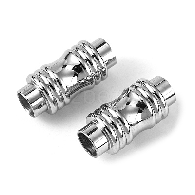 Tarnish Resistant 304 Stainless Steel Magnetic Clasps with Glue-in Ends X-STAS-E049-7-1