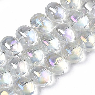 Electroplate Glass Beads Strand X-EGLA-S188-22-B03-1
