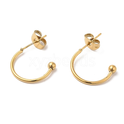 304 Stainless Steel Stud Earring EJEW-H134-02A-G-1