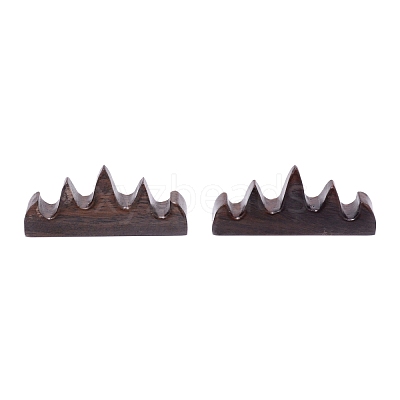 Black Catalpa Wood Chinese Calligraphy Brush Holder AJEW-WH0240-74-1