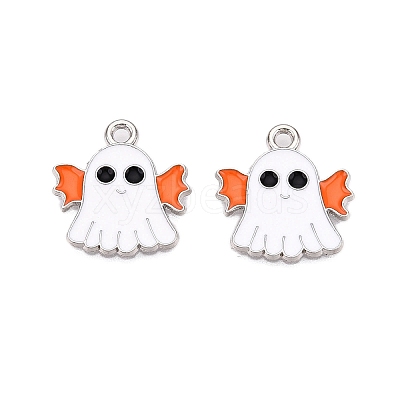 Halloween Theme Alloy Enamel Pendants ENAM-T020-08G-1