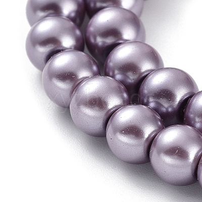 Eco-Friendly Dyed Glass Pearl Round Beads Strands HY-A008-6mm-RB116-1
