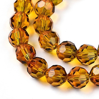 Baking Paint Transparent Glass Beads X1-DGLA-A035-T8mm-A05-1