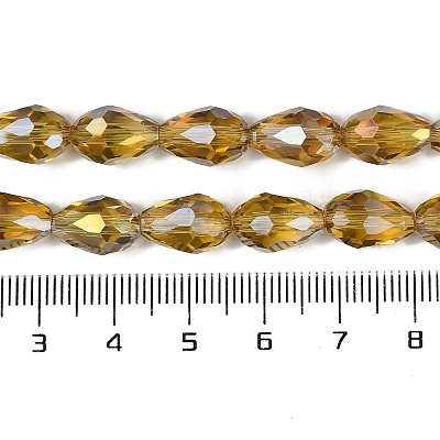 Transparent Electroplate Glass Beads Strands EGLA-N013-T4mm-B08-1