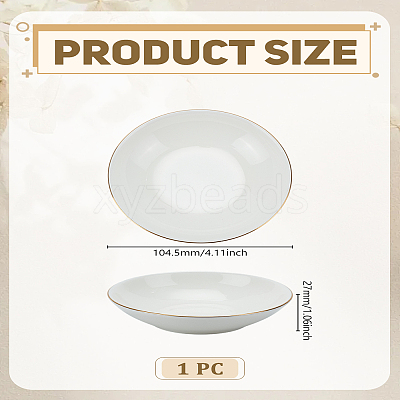 1Pc Porcelain Jewelry Holder Tray ODIS-LP0001-11-1