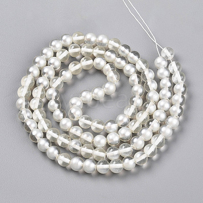 Baking Paint Transparent Glass Beads X1-DGLA-N011-8mm-01-1