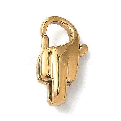 304 Stainless Steel Lobster Claw Clasps STAS-K252-12A-G-1