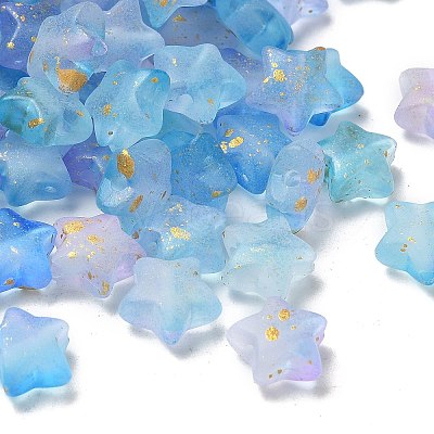 Gradient Color Transparent Acrylic Beads X1-OACR-M023-04F-1