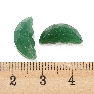 Natural Green Aventurine Butterfly Wing Cabochons G-D078-02E-1