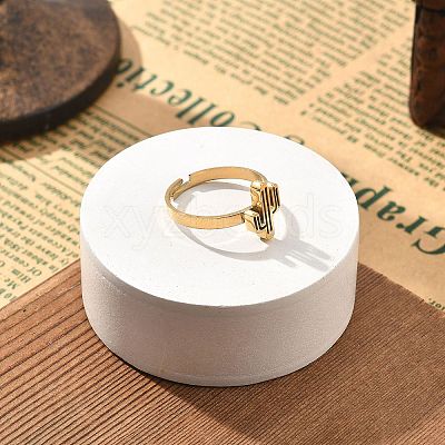 304 Stainless Steel Adjustable Rings for Women LS-RJEW-F169-01G-05-1