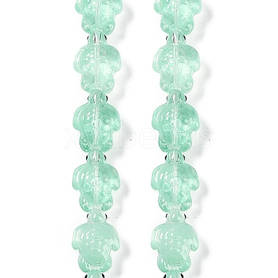 Transparent Glass Enamel Beads Strands GLAA-B021-06E-1