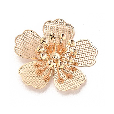 Rack Plating Brass Rhinestone Settings KK-H454-02KCG-1