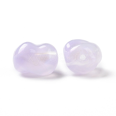 Opaque Acrylic Beads OACR-E015-08A-1
