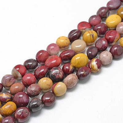 Natural Mookaite Beads Strands G-R445-8x10-11-1