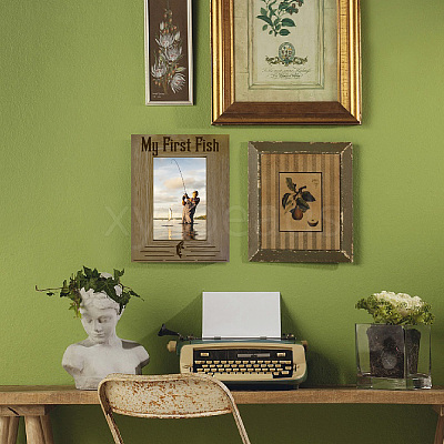 Rectangle Wood Photo Frames AJEW-WH20021-013-1