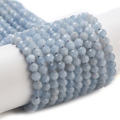 Natural Angelite Beads Strands X-G-G161-A05-03-1