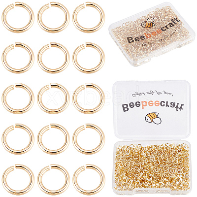 6 Bags Brass Open Jump Rings KK-BBC0027-73-1