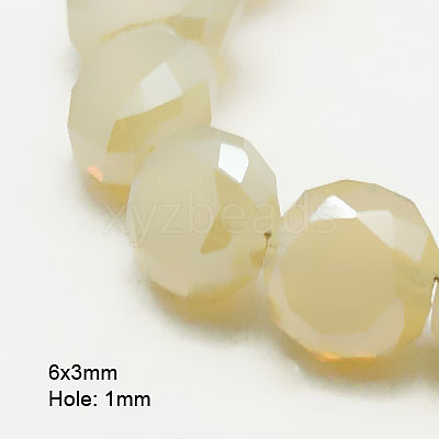 Electroplate Glass Beads EGLA-D028-M-1