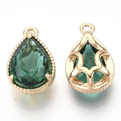 Transparent Glass Pendants GLAA-R212-11A-1