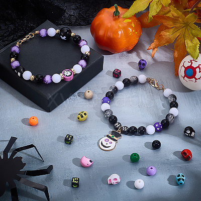 Halloween Theme DIY Bracelets Making Kits DIY-WH0750-046-1