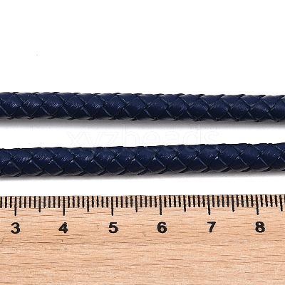Braided Leather Cord with Core WL-F009-6mm-04-1