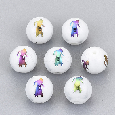 Electroplate Glass Beads EGLA-S178-11K-08-1
