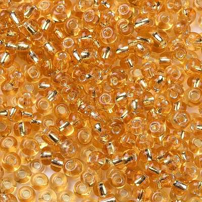 6/0 Transparent Glass Round Seed Beads SEED-J010-F6-22B-1