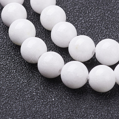 Natural Mashan Jade Round Beads Strands G-D263-6mm-XS01-1