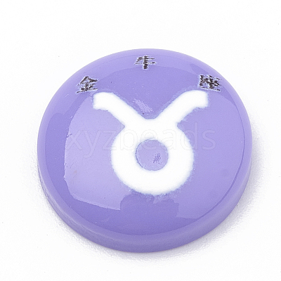 Constellation/Zodiac Sign Resin Cabochons CRES-N010-07D-1