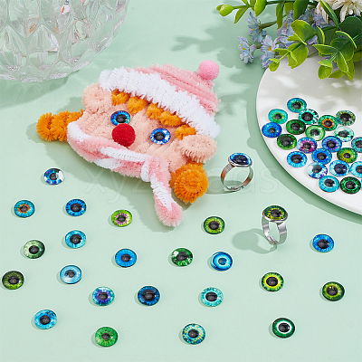 1 Bag Flatback Glass Cabochons GGLA-PH0001-56-1