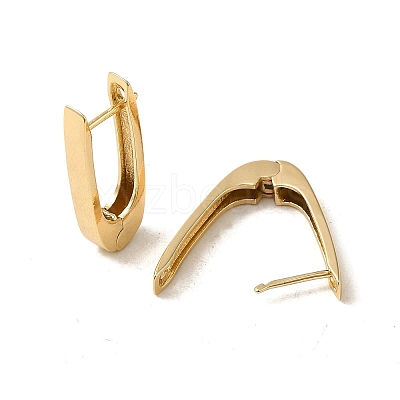 Brass Hoop Earring EJEW-L271-12KCG-04-1