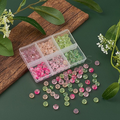 6 Style Imitation Gemstone & Opal Style Resin Beads and Glass Beads RESI-YW0001-14-1