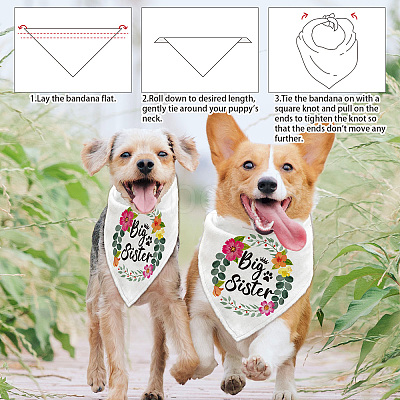 Cotton Dog's Kerchief AJEW-WH0503-005-1