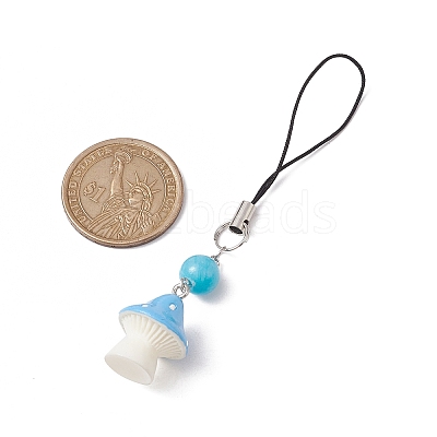 Opaque Resin Pendant Decorations HJEW-JM01712-04-1