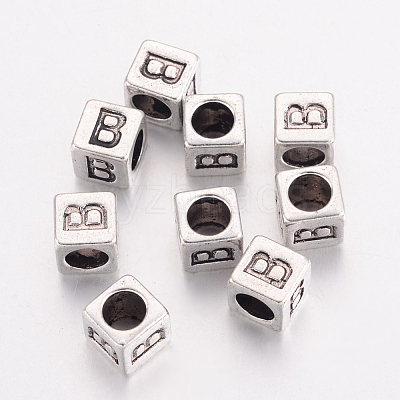 Tibetan Style Alloy European Beads MPDL-R037-B-NR-1