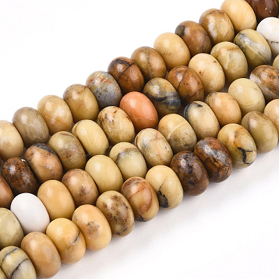 Natural Yellow Opal Beads Strands G-T140-74-1