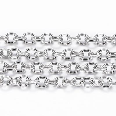 Tarnish Resistant 304 Stainless Steel Cable Chains CHS-H009-25P-1