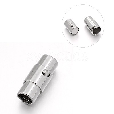 Tarnish Resistant 304 Stainless Steel Column Locking Tube Magnetic Clasps STAS-E089-05D-1