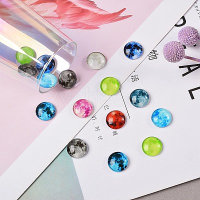 Luminous Glass Cabochons GLAA-SZ0001-12-1