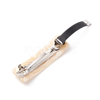 Cellulose Acetate(Resin) Hair Barrette PHAR-F012-02B-1