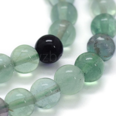 Natural Fluorite Beads Strands G-G763-06-8mm-1