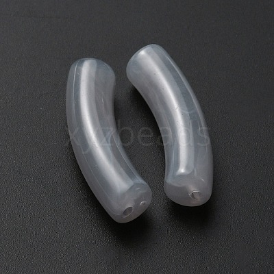 Opaque Acrylic Beads MACR-WH0007-83G-1