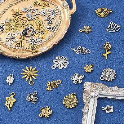 2Bags 2 Colors Tibetan Style Alloy Pendants FIND-YW0007-74-1