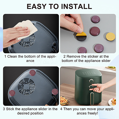 36Pcs 3 Styles Teflon & Rubber & EVA & Oil Glue Self-adhesive Furniture Protection Pads AJEW-CN0002-94C-1