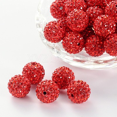 Pave Disco Ball Beads RB-Q195-14mm-227-1