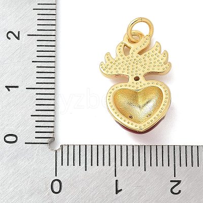 Brass Micro Pave Cubic Zirconia Pendants KK-K298-49G-1