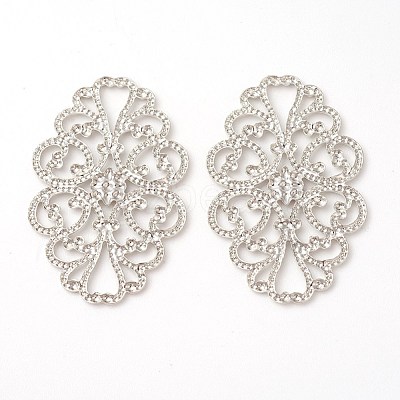 Brass Filigree Joiners Links KK-F772-11P-1