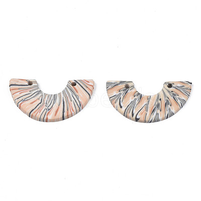 Handmade Polymer Clay Pendants CLAY-N010-028-B01-1